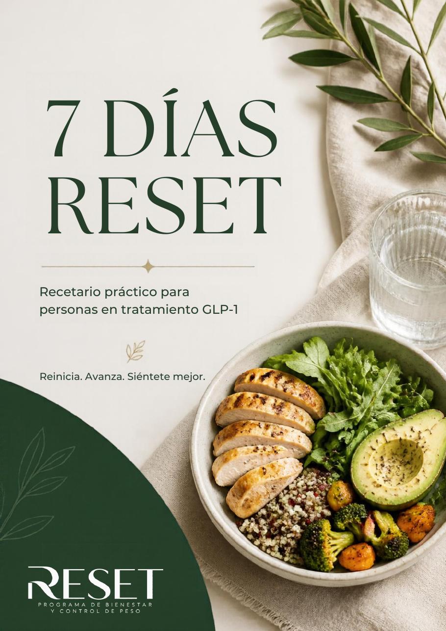 Portada del recetario 7 DÍAS RESET